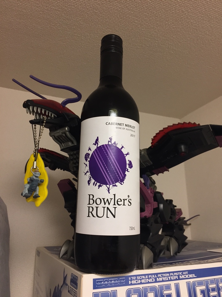 オーストラリアの赤ワイン「Bowler's RUN CABERNET MERLOT（ボウラーズ ラン カベルネ メルロー）2017」