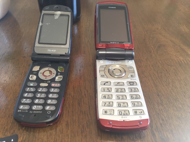 SANYOのTU-KA TS41、auのCASIO W31CA