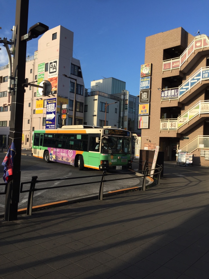 花小金井駅北口バス停の都営バス 青梅車庫行き（梅70）