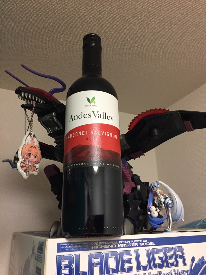 チリの赤ワイン「Andes Valley CABERNET SAUVIGNON（アンデス・ヴァレー カベルネ・ソーヴィニヨン）2018」