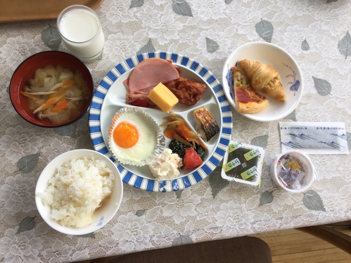 小金井市立清里山荘の朝食
