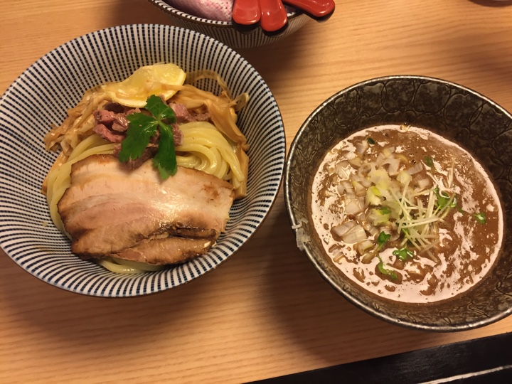 子羊（ラム）煮干しスープ　つけめん