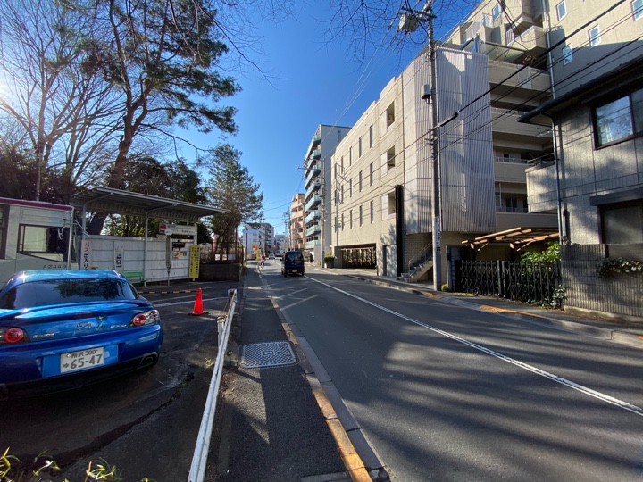 白鷺一丁目バス停付近