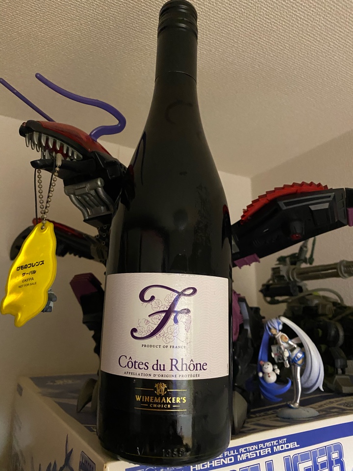 フランスの赤ワイン「COTES DU RHONE（コート・デュ・ローヌ）2019」