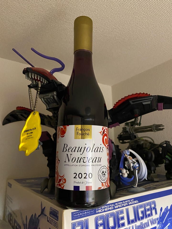 フランスの赤ワインというかヌーヴォー（新酒）「François Fouché Beaujolais Nouveau（フランソワ・フッシェ ボジョレー・ヌーボー）2020」【本日解禁日】 