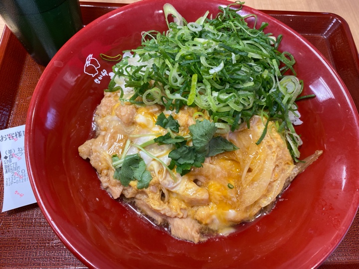 ねぎラー親子丼（並盛） 食べるラー油なし