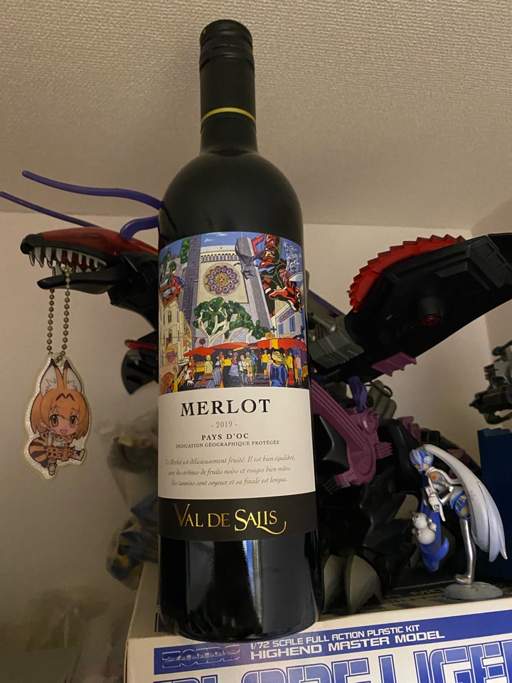 フランスの赤ワイン「VAL DE SAJIS MERLOT（ヴァル デ サリス メルロー）2019」