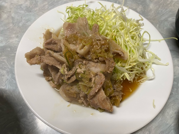 豚バラ生姜焼定食