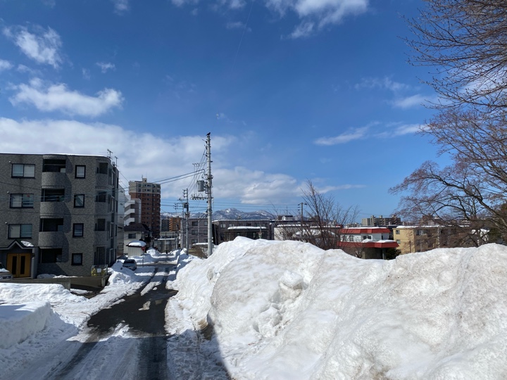 札幌のこの山が見える風景がいいよね