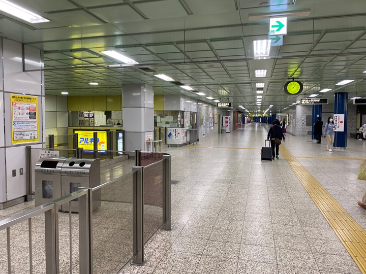 札幌市営地下鉄東西線 新さっぽろ駅改札周辺