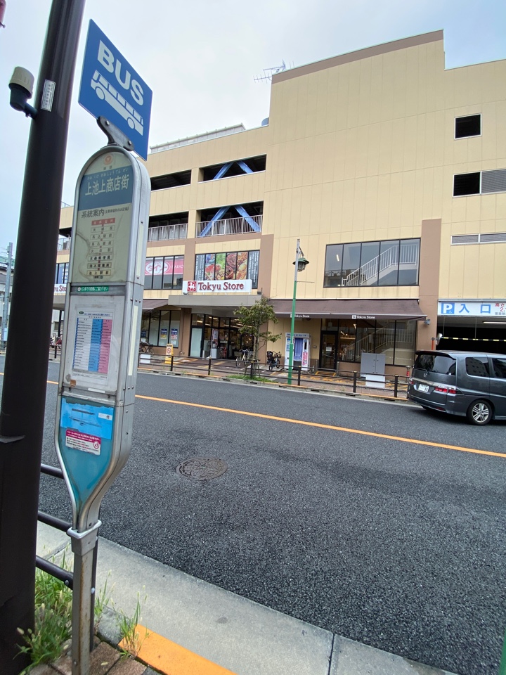 上池上商店街バス停