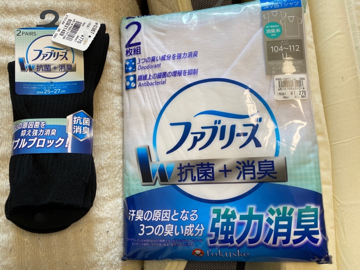 ファブリーズ 抗菌＋消臭 Tシャツと靴下