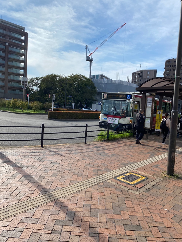 花小金井駅南口 バスターミナル 武蔵境駅行き