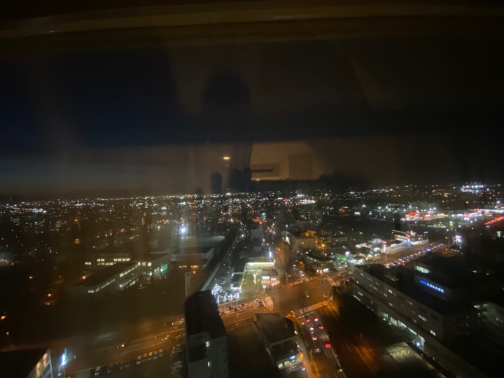 ホテルエミシア札幌 部屋からの眺め（23階）