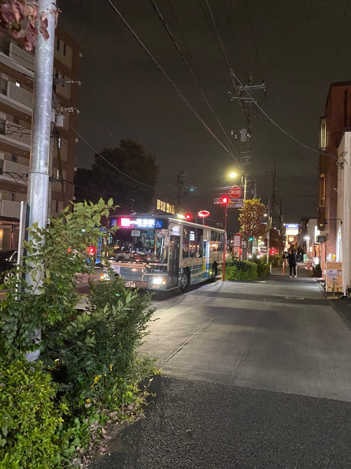 南花小金井バス停