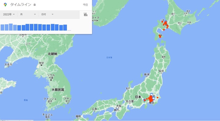 Googleロケーション 日本全国マップ