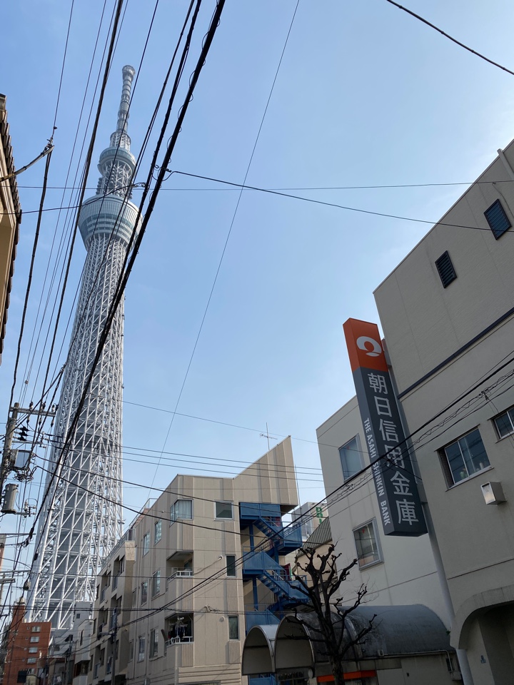 とうきょうスカイツリー駅近くからの風景