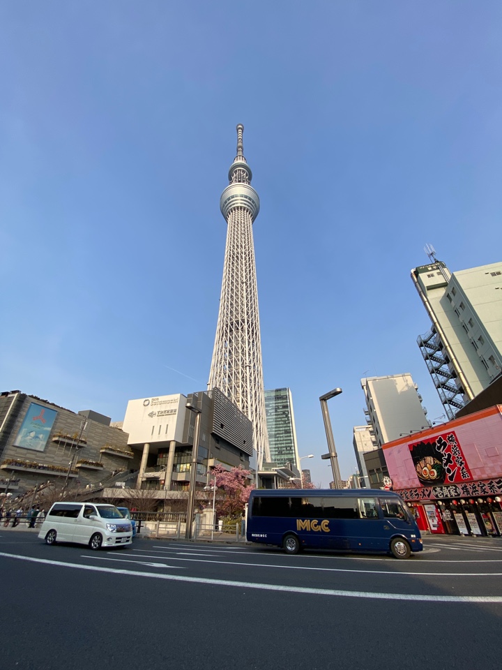 とうきょうスカイツリー駅近くからの風景